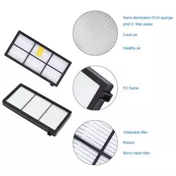 HEPA-фильтры, основные боковые щетки для пылесосов iRobot Roomba 800 900 серии 805 864 871 891 960 961 964 980, детали, аксессуары