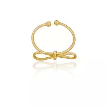 Her Lab | Золотое изящное кольцо-лента с бантом, модные украшения на день рождения, свадьбу, рождественскую вечеринку