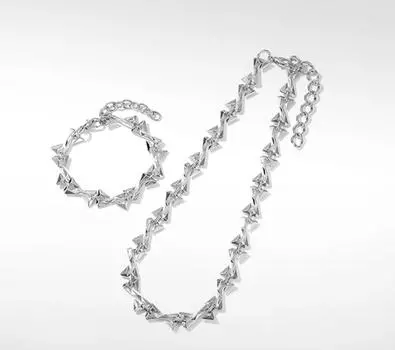 Her Lab Ювелирные изделия | Нестандартное ожерелье в стиле хип-хоп, металлическая цепочка на ключицу в европейском и американском стиле