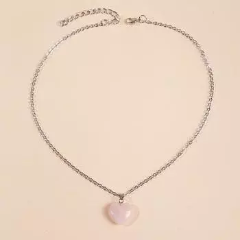 Her Lab | Ожерелье из натуральных камней, кулон с кристаллами в форме сердца, шкатулка для украшений