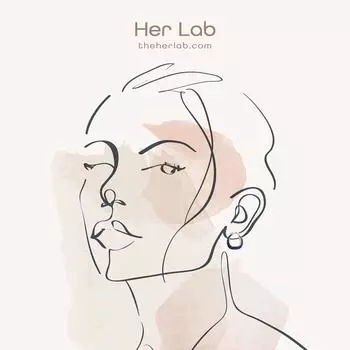 Her Lab | синие простые серьги в форме буквы U | винтажная модная пряжка | элегантные женские аксессуары | набор шкатулок для украшений