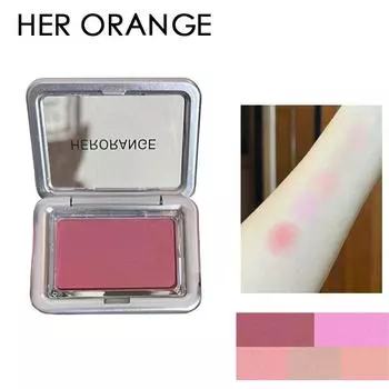 HER ORANGE~ Ambiance Micro Blush Blood Rose Shell Shell Стойкие натуральные 01#