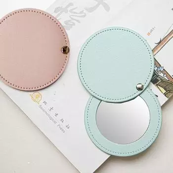 her Personalized Ultra-thin Travel Accessories Makeup Mirror Cosmetic Mirror Compact Pocket Mirror белый