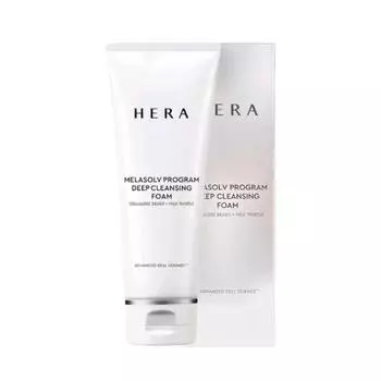 Hera Mela Solve Program Глубокоочищающая пенка (50г) + Маска-эссенция с коллагеном, 5 листов, 1 упаковка, 1 упаковка