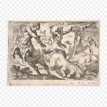 Геракл и Несс Термотрансферная Виниловая Наклейка-патч для Одежды DIY Аппликации Моющиеся Патчи