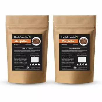 Herb Essential Manjistha Powder, 200 г | Чистый и натуральный порошок Manjistha для ухода за лицом, кожей и волосами 200 g