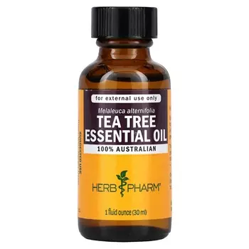Herb Pharm, Эфирное масло чайного дерева, 1 жидкая унция (30 мл)