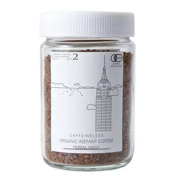 HERBAL SANTA Organic Decaffeinated Instant Coffee Decaf Replacement Series Herbal Santa