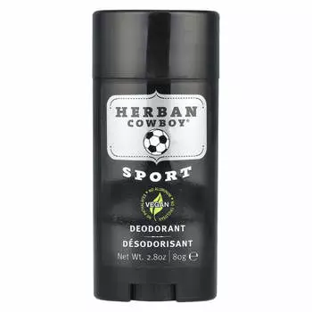 Herban Cowboy, Дезодорант, Спортивный, 80 г (2,8 унции)