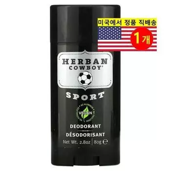 Herban Cowboy Sports Deodorant, 1 pack, 80g