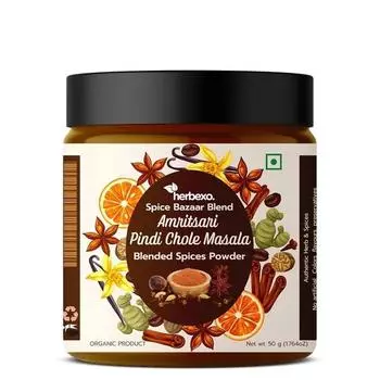 Herbexo Amritsari Pindi Chole Masala I Почувствуйте настоящий вкус смеси специй Pindi Chole I Premium, созданной экспертами с 1950 года.