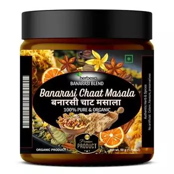 Herbexo Banarasi Chaat Masala I Настоящая приправа Banarasi Chaat Spice Mixing I Смесь специальных специй мгновенно придает взрыв вкусов