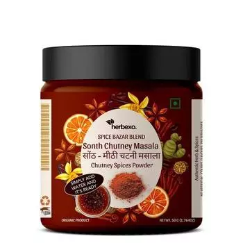 Herbexo Instant Sonth Chutney Masala Mix I Просто добавь воды, и готово I Instant Sonth Chutney Authentic Sweet (Мети) Смесь специй для чатни «Sonth»