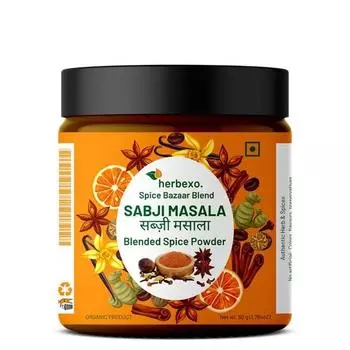 Herbexo Sabji Masala Powder | Универсальная Sabji Masala Идеальный вкус каждый раз | Экспертно смешанная Sabji Masala Почувствуйте разницу
