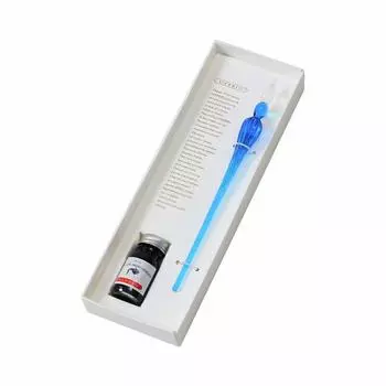 Herbin Glass Pen Ink Set in Special Box Tsumugi Blue Mini Ink Deep Blue Set Traditional Brand Founded in HERBIN hb21413set & [Handcraft] & (10ml) синий