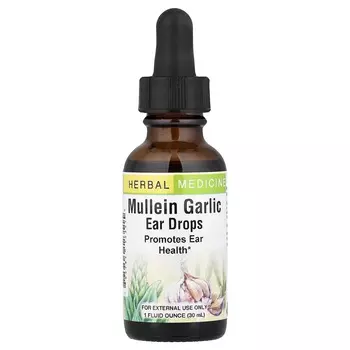 Herbs Etc., Капли для ушей с коровяком и чесноком, 30 мл (1 жидкая унция)