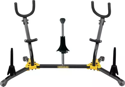 HERCULES Multi Saxophone Stand DS538B + Clarinet/Flute