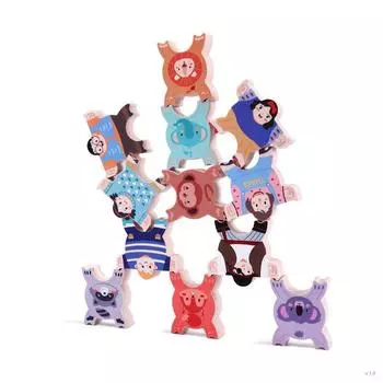 Hercules Stacked High Building Block Early Education To Build Balance Baby Toys, Parent-Child Interaction Puzzle Brain 23*13.5*4cm