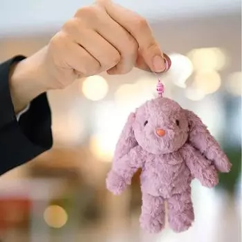 Here Comes The Cute And Soft Plush Pendant! It s Both And Cute Little Thing And A Playful Pendant On The Bag, Full Of Cuteness And Fun, Waiting One Size фиолетовый