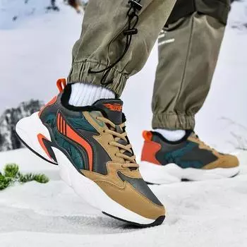 Heren Schoenen 2024 осень новые смешанные цвета мужские вулканизированные туфли зимние плюшевые теплые массивные кроссовки размер 48 мужская обувь Zapatos 37 белый