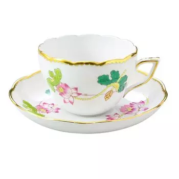 Herend Tea Cup Saucer Narcissus NE Series 200ml Hand Painted 20730000 NE & [Item]