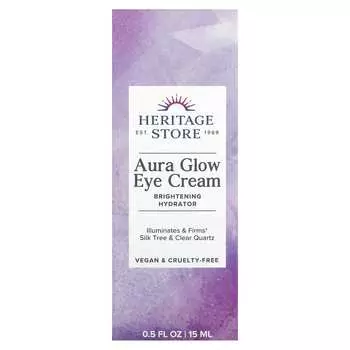 Heritage Store, Крем для век Aura Glow, 0,5 жидких унций (15 мл)