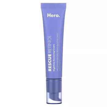 Hero Cosmetics, Rescue Retinol, ночной обновляющий крем, 1,014 жидких унций (30 мл)