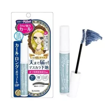 Heroine make curl keep mascara base blue gray 6g mascara base color mascara strong curl hot water + face wash off