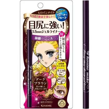 Heroine Make Long Stay Sharp Gel Liner 02 Темно-коричневая плотная гелевая подводка водостойкая формула 0,07 г