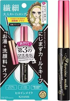 Heroine Make Micro Mascara Advanced Film 01 Черная как смоль щеточка, которая подчеркивает все ресницы Горячая вода Очищающее средство для лица 4,5 г Ультратонкий +