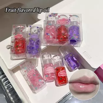 HERORANGE Фруктовое масло для губ Увлажняющий бальзам для губ Блеск для губ Основа для губ Уход за губами Макияж