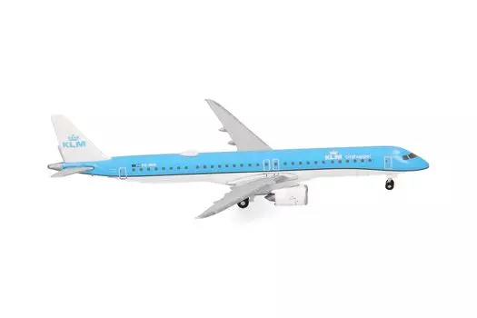 herpa KLM Cityhopper Embraer Scale Миниатюрная коллекционная модель без основного металла E195-E2 1500