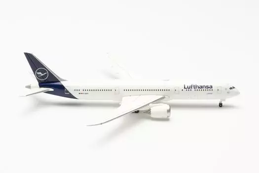 Herpa Модель самолета Lufthansa Boeing Dreamliner Frankfurt Масштабная металлическая миниатюра без модели 787-9 - D-ABPD 1500, постамент, здание, коллекционное