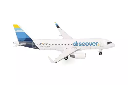herpa Откройте для себя миниатюрную коллекционную модель Airbus A320 без основного металла 1500