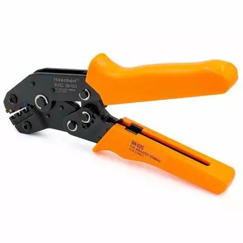 Heschen Mini Ratchet Crimper Ring Insulated Terminal Crimping Used for Orange Pliers, SN-02C, & Tool, 0.5-2.5 mm (20-13 AWG),
