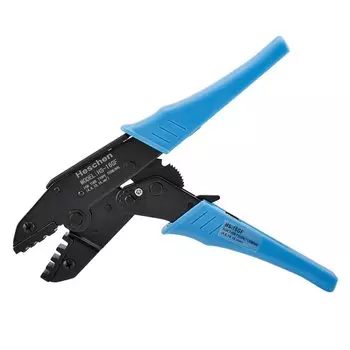 Heschen Ratchet Crimper Insulated Terminal and Tube Connector Crimping Tool for Blue Pliers, HS-16GF, 4-16 mm (11-5 AWG),