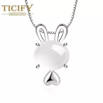 Hetian Jade Милый и роскошный кулон-цепочка на ключицу белый