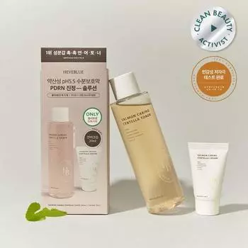 Heve Blue Salmon Caring Centella Toner 200 мл Специальный (+Крем Центелла 20мл)