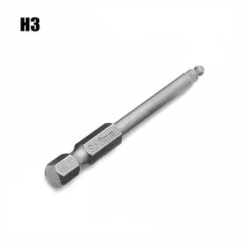 Hex Screwdriver Bit Ball Head Hexagon End Hexagon Head Hex H3