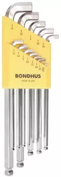 Hex Stubby Ball Point Long Set Plated 13 pieces SBLX13B []BONDHUS L-Wrench (0.050, 1/16, 5/64, 3/32, 7/64, 1/8, 9/64, 5/32, 3/16, 7/32, 1/4, 5/16, 3/8