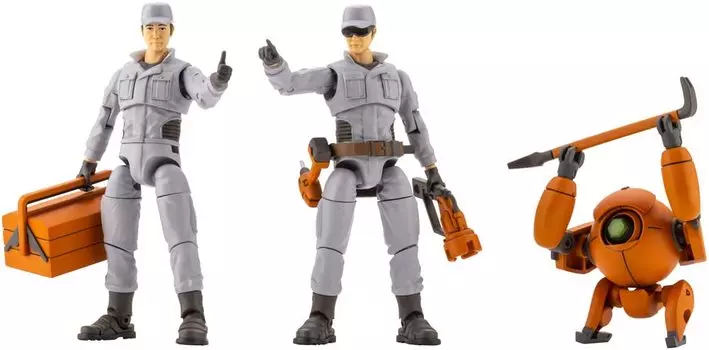 Hexa Gear Governor Engineer Set A Высота 74 мм Масштаб пластиковой модели Цвет литья HG104 приблизительно. 1/24