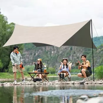 Hexa Waterproof Silver Water Pressure Resistance Can be used with Heat Camping Parts Included x 6m Tarp, Tarp, Tarp, 3x4.5m, Coating, 3000mm, tents,