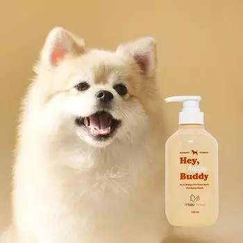 Hey Happy Buddy Pure Water Парфюмерный бальзам для мытья тела для домашних животных White Wood, Корейский шампунь для домашних животных