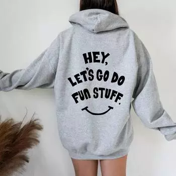 Hey Let Sgo Do 2024 Amazon New Spring And Autumn New Women Solid Color Letter Hooded Fleece Sweatshirt Fashion Casual Hoodie S небесно-голубой