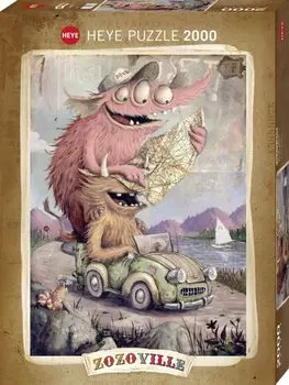Heye Road Trippin Zozoville 2000 пазлов, разноцветные