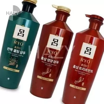 Heyzy Ryo Hongjindan Red Ginseng Cypress Shampoo Treatment Nutrition Conditioner, Ryeo Hongjindan Red Ginseng Nutrition Shampoo 820 мл