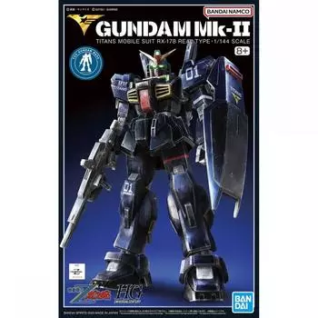HG 1144 Gundam Base Limited Gundam Mk-II (Технические характеристики Титанов) (21-й ВЕК РЕАЛЬНЫЙ ТИП Версия) Пластиковая модель Bandai Spirits Blue, сборка, возраст 8 лет