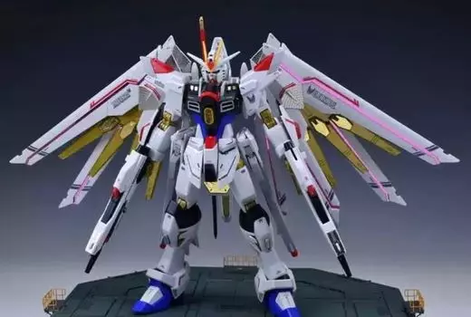 HG 1/144 Mighty Strike Freedom Gundam modification detail up high quality stainless steel parts with water transfer decal