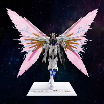 HG 1/144 Mighty Strike Freedom Gundam Wings of Light 3D Effect (Clear) + Action Base [Item]