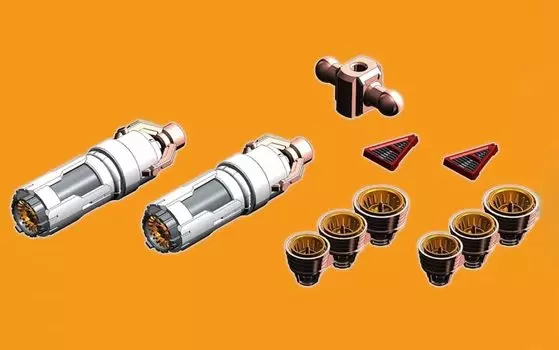 HG MG MS Высокомобильный Тип Gelgoog Детали Изготовлены На 3D Принтере Топливный Бак PLA (1/144 MS-14J/BR + Верньер) [Элемент]